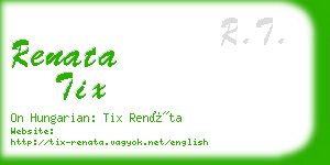 renata tix business card